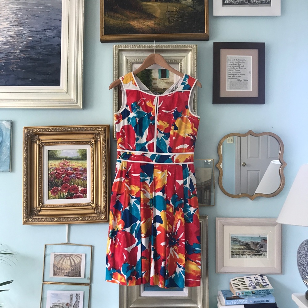 Ellen Tracy midi a-line dress